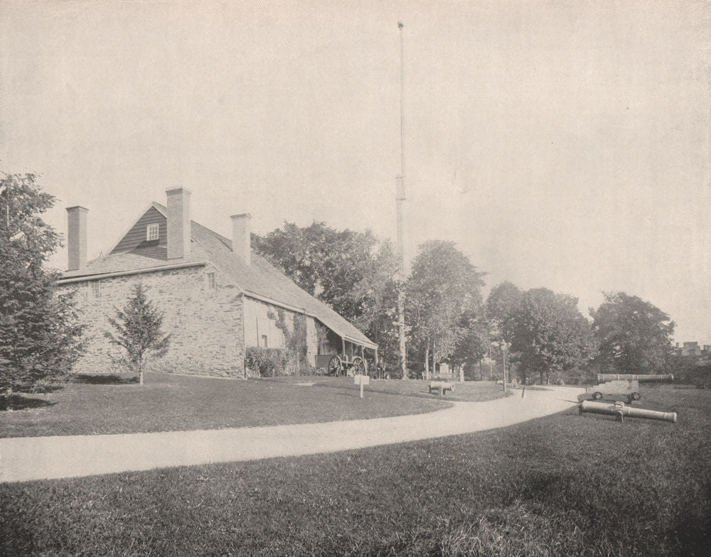 Washington's Headquarters, Newburgh, New York. Hasbrouck House 1895 old print